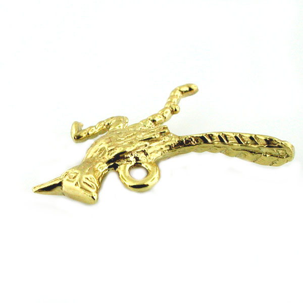 Roadrunner Bird 14k Gold Charm