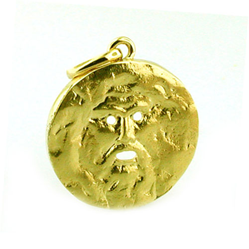 Mouth of Truth Bocca Della Verita 14K Gold Charm Pendant