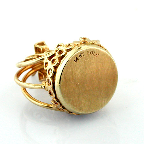 Rare 14K Dankner San Francisco Cable Car Vintage Charm Pendant 