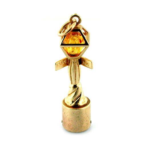 14k Gold New Orleans Street Lamp Post AC Vintage Charm 