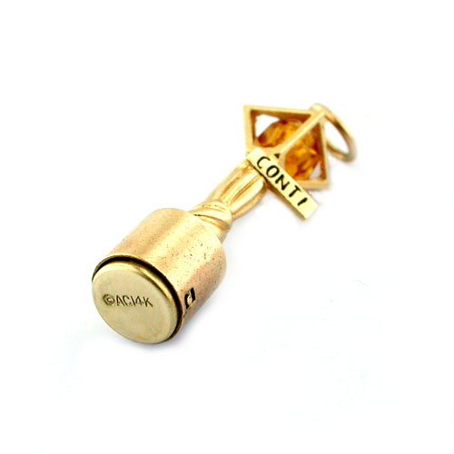 14k Gold New Orleans Street Lamp Post AC Vintage Charm 