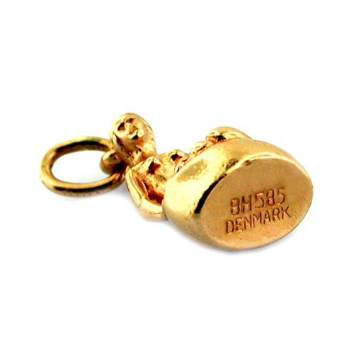 The Little Mermaid 14K Gold Vintage Charm - Denmark